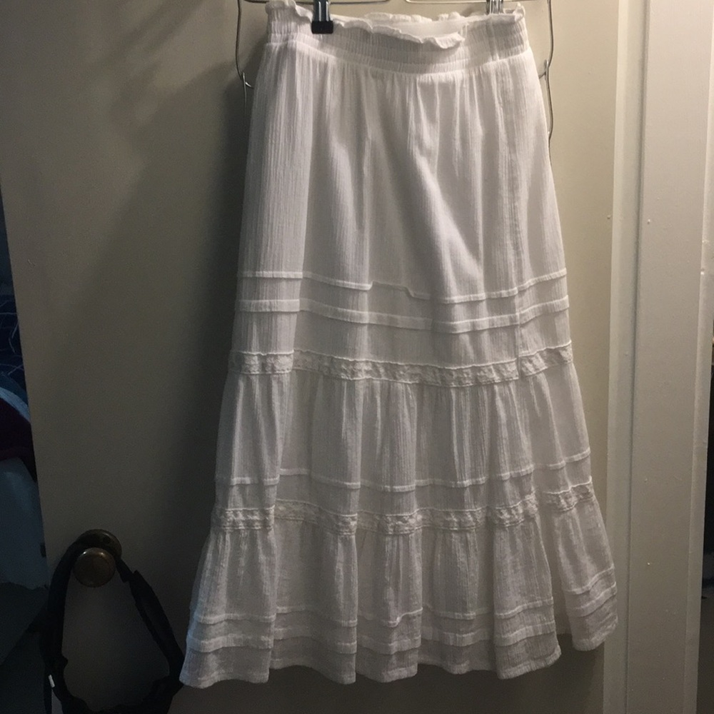 White skirt